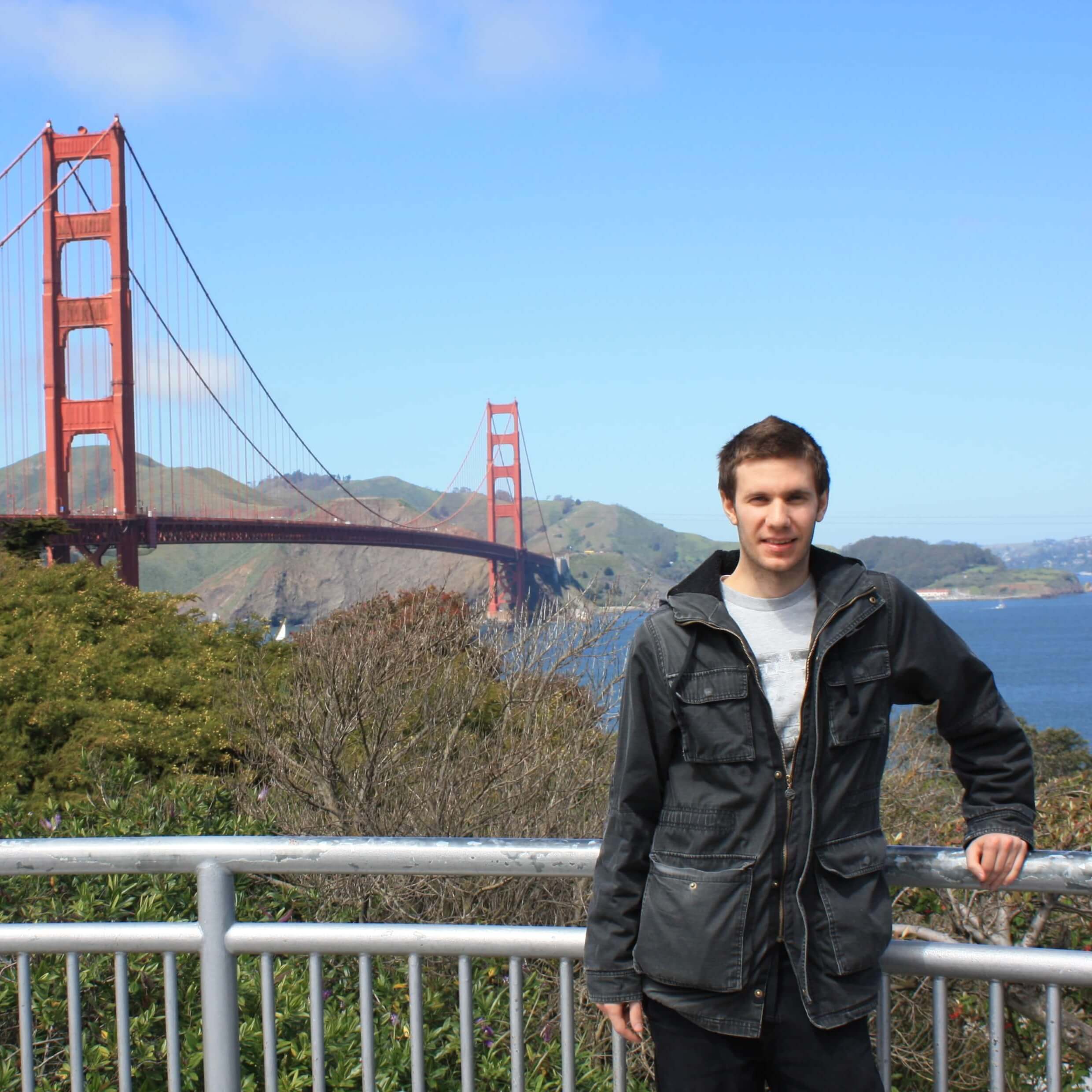 Dimitris Dimosiaris in San Francisco Golden Gate Bridge for Clinton Global Initiative University 2016 at Berkeley photo